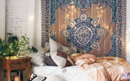 moderne Wandteppiche sind die beste Deko für die Wände im Schlafzimmer