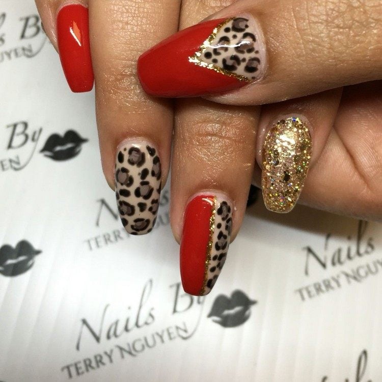Animal Print Nails Nageltrend Leopardenmuster Nageldesign Anleitung