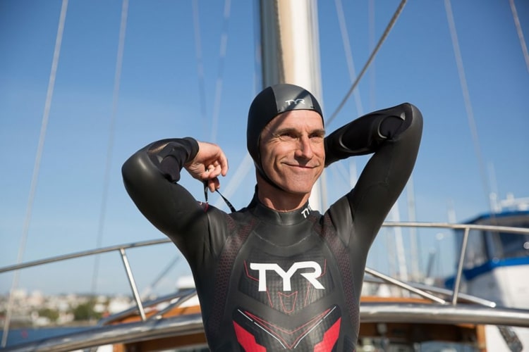 Benoît Lecomte ist Ausdauer-Schwimmer und durchquerte den Atlantik