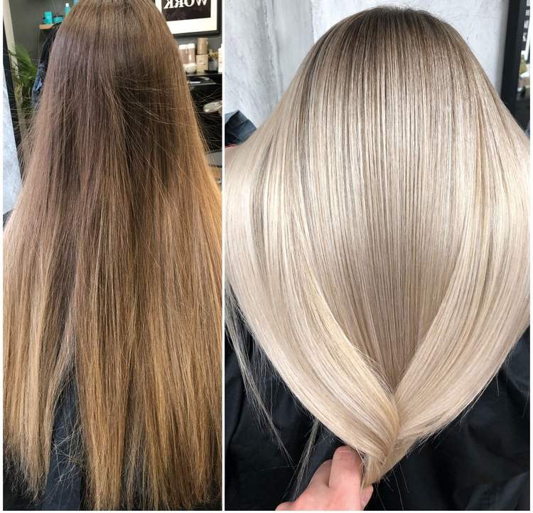 Blonde Haare Trends was ist Board Balayage