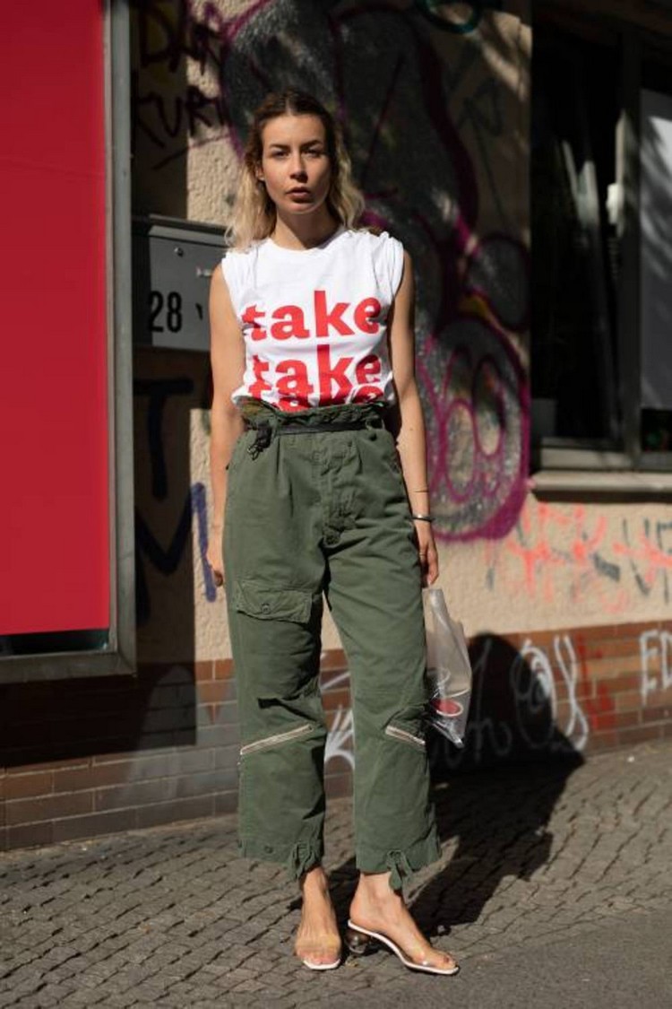 Cargohosen kombinieren Hosentrends Frühjahr 2021