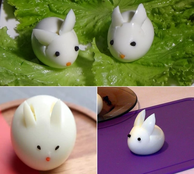 Eier dekorieren in Form von Hasen - Anleitung zum Nachmachen
