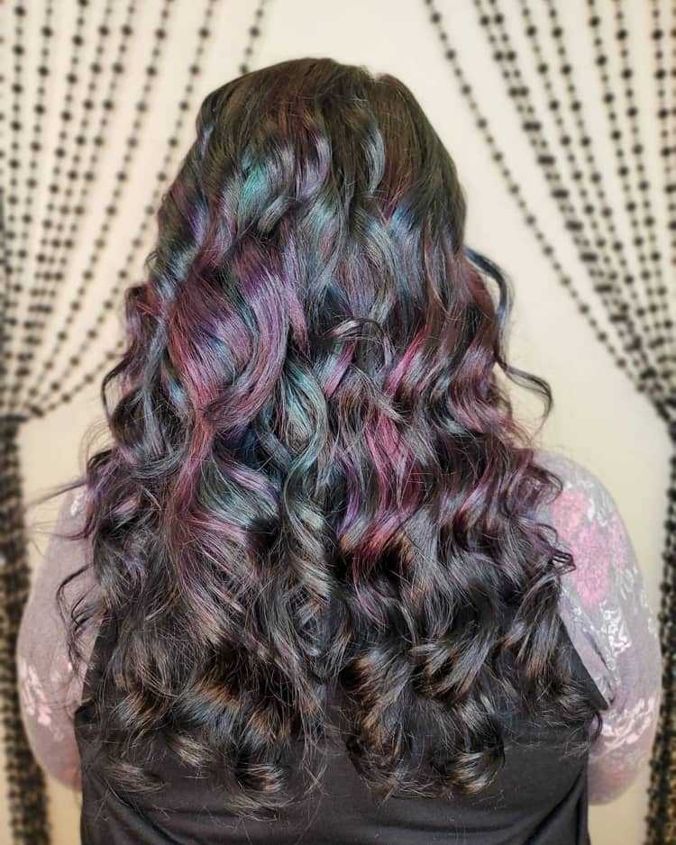 Oil Slik Haarfarbe für Naturlocken