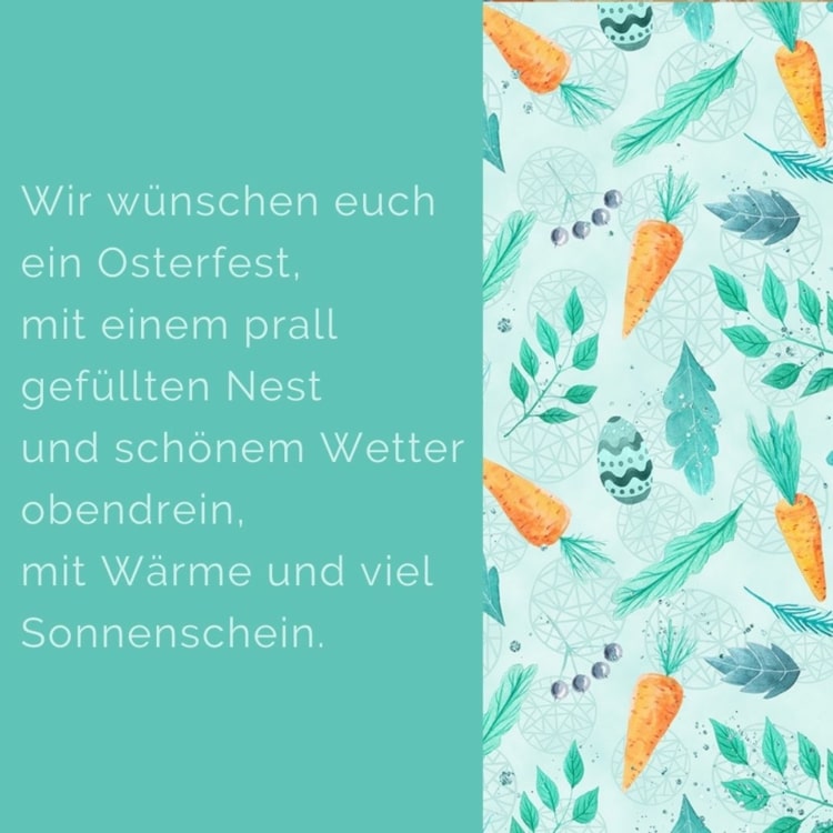 Ostergrüße 2021 - Zum Osterfest ein prall gefülltes Nest und schönes Wetter