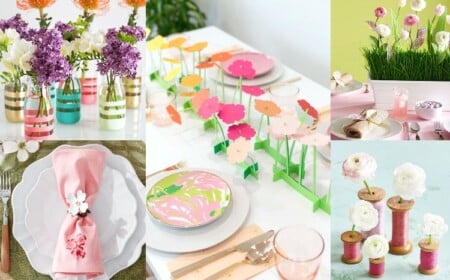 Tischdeko in zarten Pastelltönen Ideen für farbenfrohe Arrangements für Ostertafel