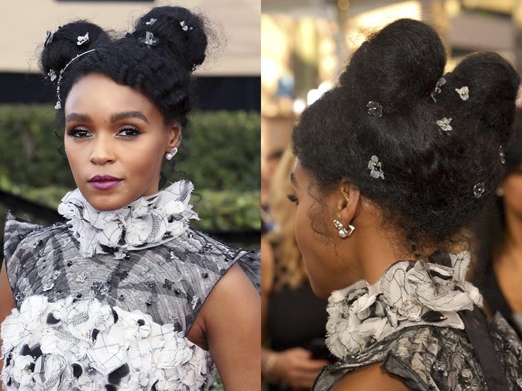 afro locken frisur space buns