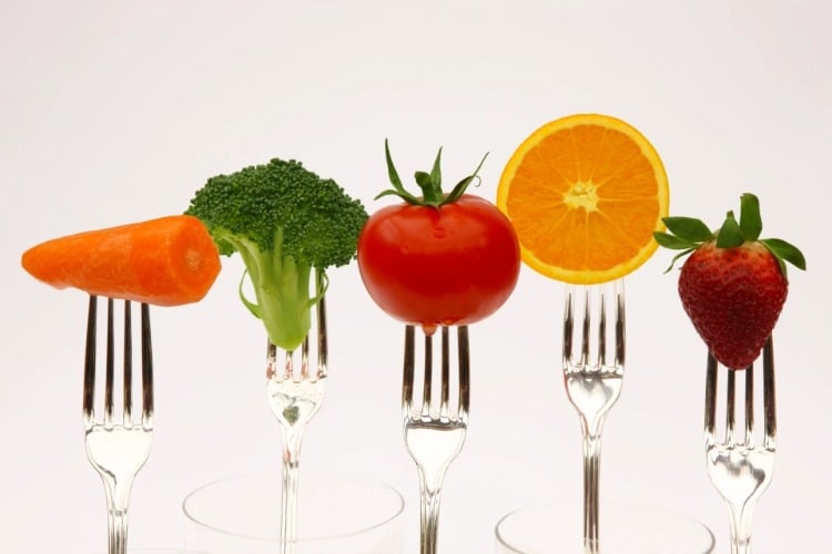 gesunde ernährung mit 5 portionen obst und gemüse am tag sorgt für langes leben
