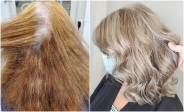 graue haare mit strähnchen kaschieren