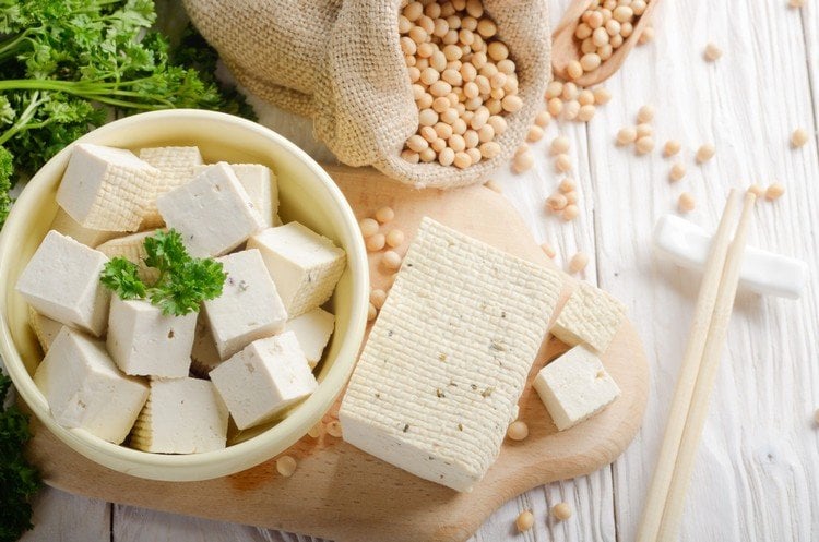 vegane Proteinquellen Tofu gesund Okinawa Diät Lebensmittel