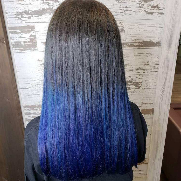 Dip Dye Hair Haarspitzen färben Zuhause Frisurentrends 2021
