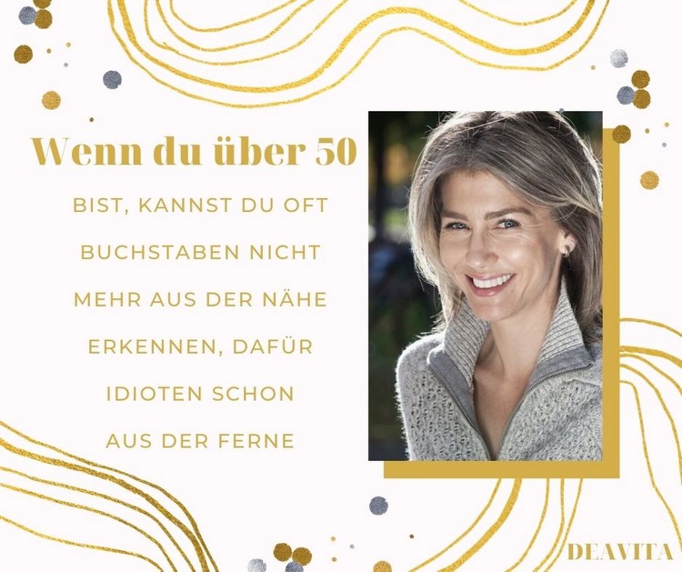 Frauen ab 50 Geburtstag feiern kostenlose Grußkarte