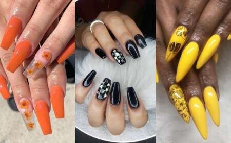 Gelnägel Ideen 2021 Nagellack Trends Frühling Nageldesigns Gelb