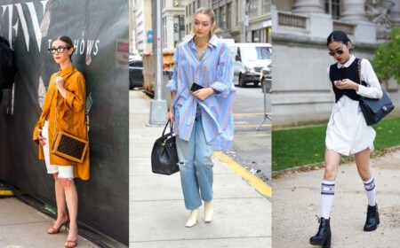 Longbluse kombinieren Modetrends Frühling Oversized Outfit Ideen