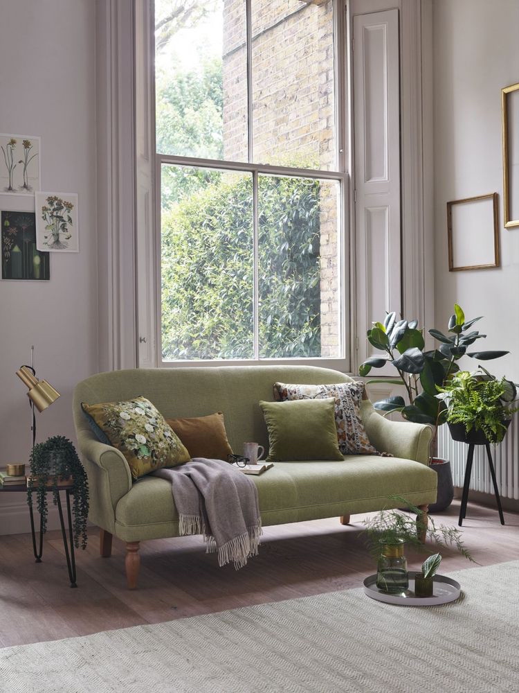 Lindgrünes Wohnzimmer, Das Ideen Verziert - Wohnzimmer Im Stil Des