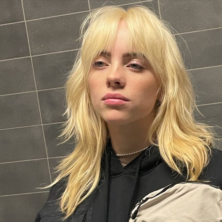 Billie Eilish Frisur 2021 Wolf Cut Haarschnitt Bilder