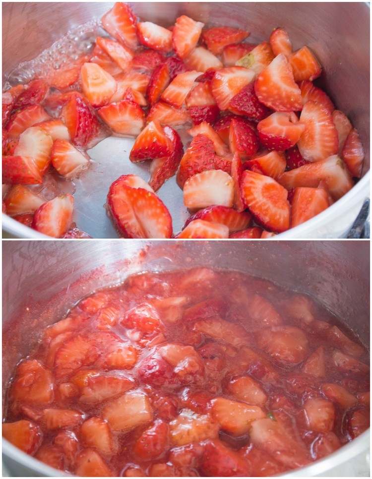 Erdbeersoße aus frischen Erdbeeren zubereiten