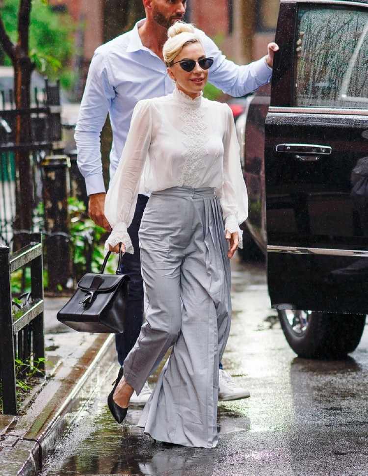 Lady Gaga Outfits Marlene Hose kombinieren
