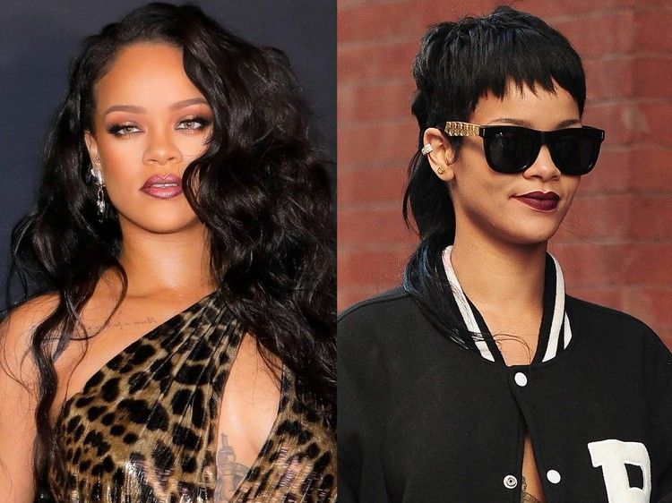 Rihanna Frisuren Bilder Vokuhila 2021 modere Kurzhaafrisuren