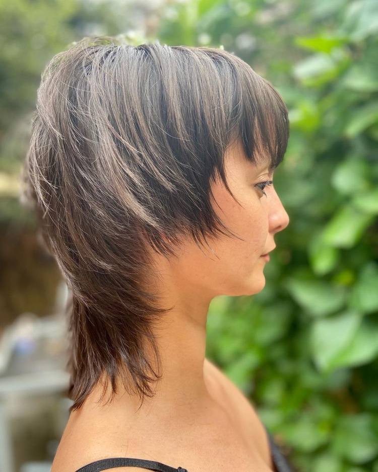 Vokuhila Haarschnitt 2021 für dünnes feines Haar perfekt