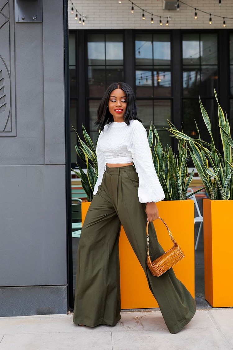 weißes Hemd Outfit Frauen Marlene Hose kombinieren