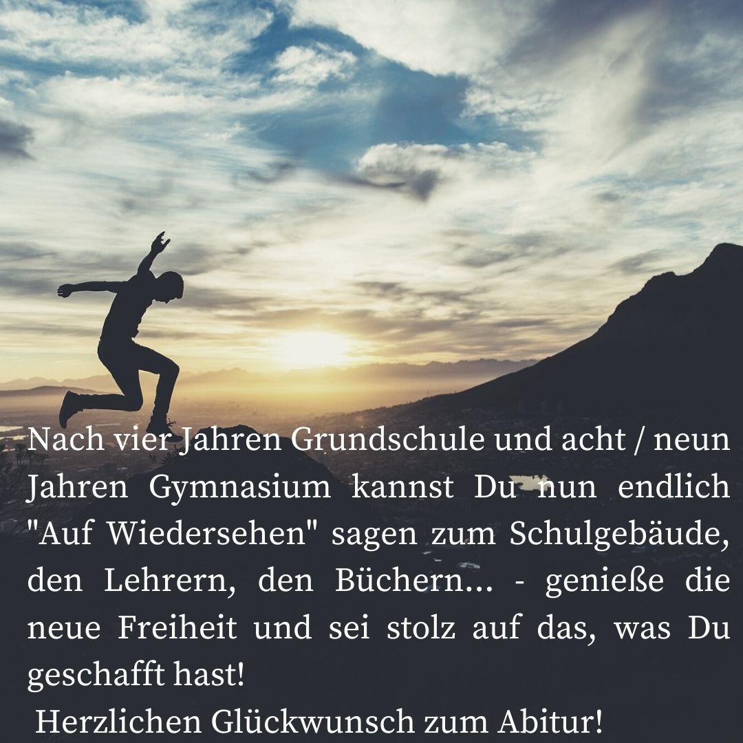 Glückwünsche zum Abitur 2021