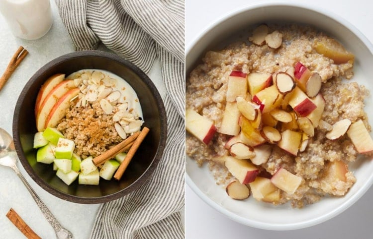 Bluthochdruck Rezepte - Frühstücksbowl mit Quinoa, Obst und Nüssen