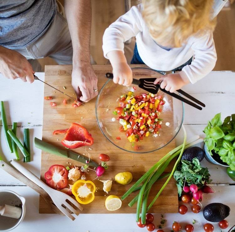 Kochen mit Kindern pädagogische Ziele gesund essen