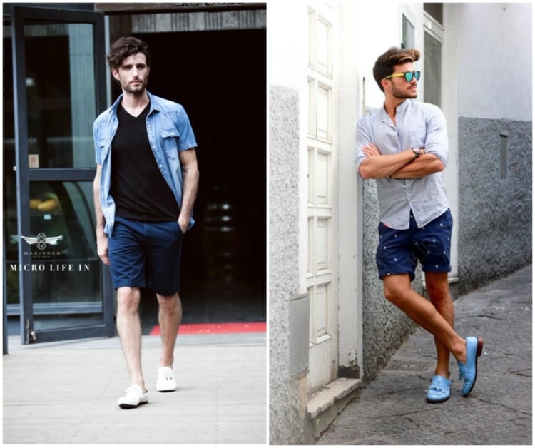 Loafer sind perfekte Sommerschuhe für Männer zu Shorts