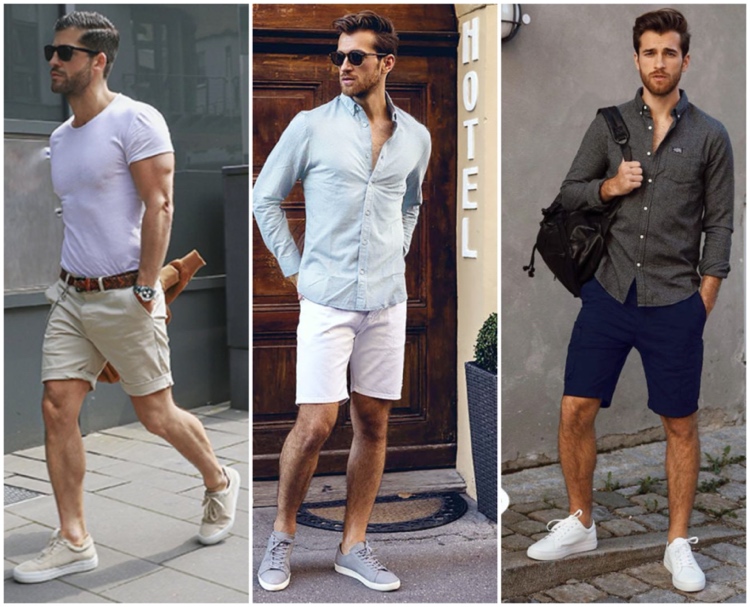 Low Top Sneaker zu Shorts im Sommer perfekt für das Büro