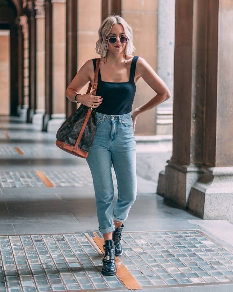 Mom Jeans kombinieren Sommer Jeans-Trends 2021