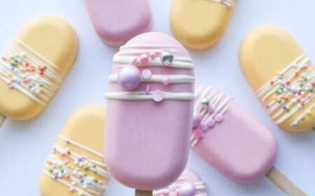 Party-Desserts selber machen in Rosa und Gelb für Sommerpartys