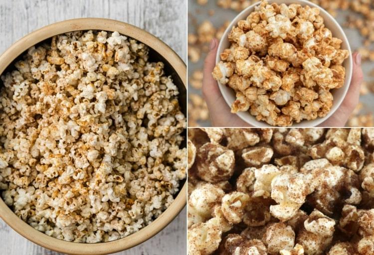 Make Cinnamon Popcorn with Powdered Sugar - a last minute recipe