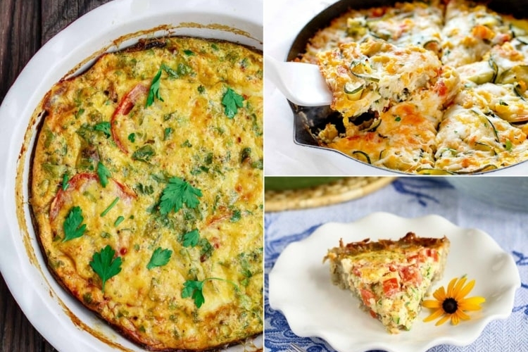 Zucchini Quiche ohne Boden - 3 vegetarische Rezepte mit Gemüse