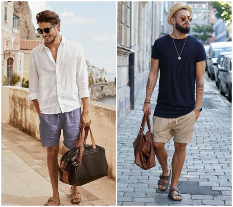 birkenstocks zu shorts perfekt für sommerurlaub