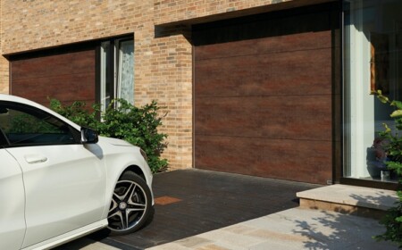 garagentor holzoptik modern elektrisch