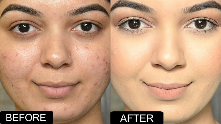 große Poren kleiner schminken Make up für problematische Haut