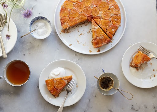 Aprikosen Backrezepte einfach Aprikosenkuchen mit Lavendel Rezepz