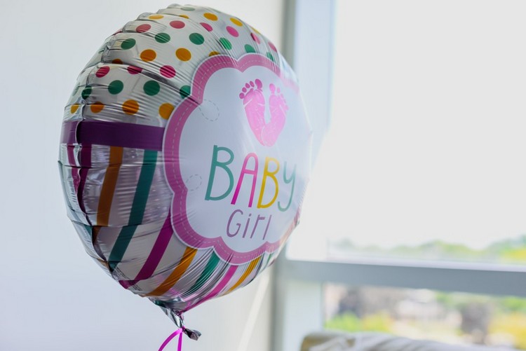Ballon zur Geburt eines Babys