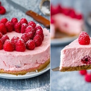 Joghurt, Sahne und Frischkäse für einen Kuchen mit Beeren im Sommer