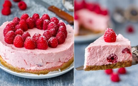 Joghurt, Sahne und Frischkäse für einen Kuchen mit Beeren im Sommer