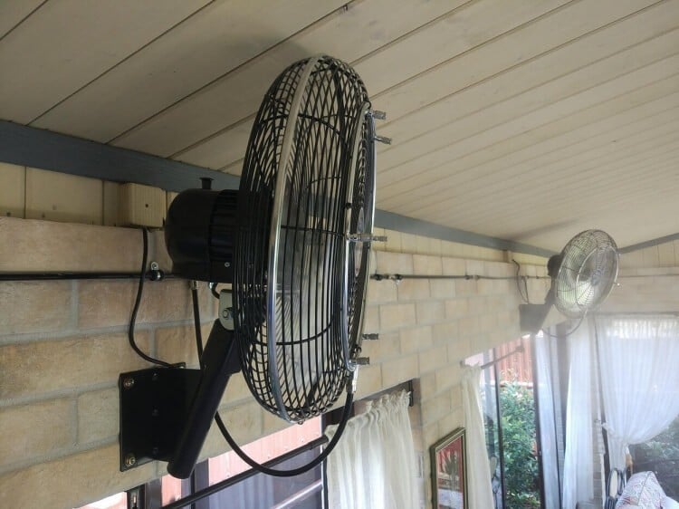 Mücken vertreiben im Freien mit Ventilatoren