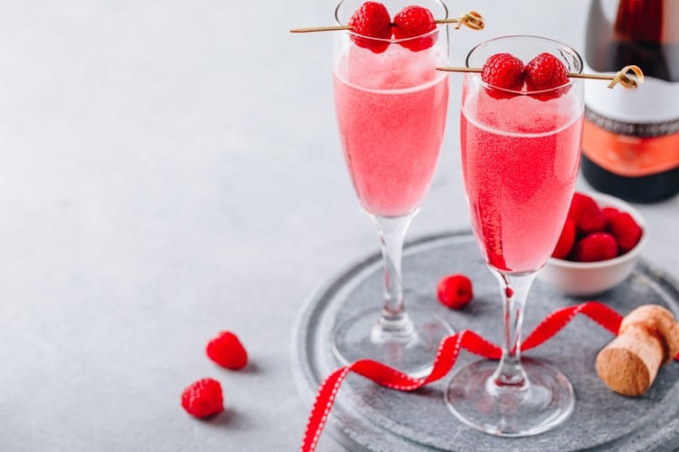 Pinke Cocktails mit Prosecco Campari Rezepte Longdrink