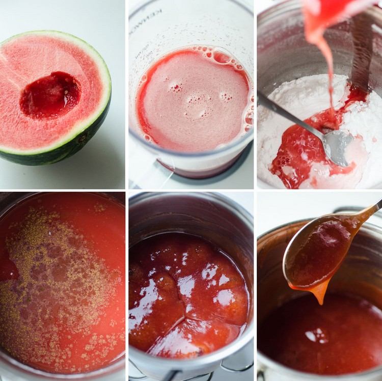 Wassermelonen Pudding als Nachtisch selber machen