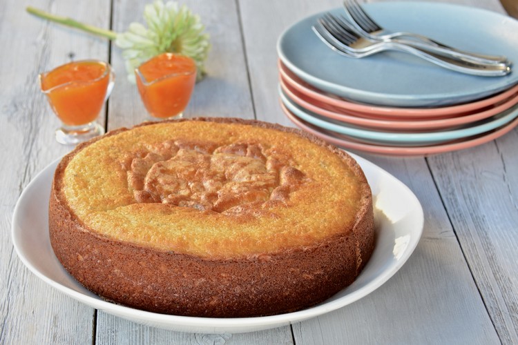 schneller Aprikosenkuchen mit Lavendel Blechkuchen mit Aprikosen Rezept