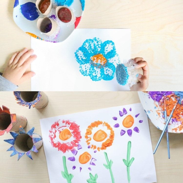 Bilder mit 2-jährigen Kindern malen Anleitungen und Ideen