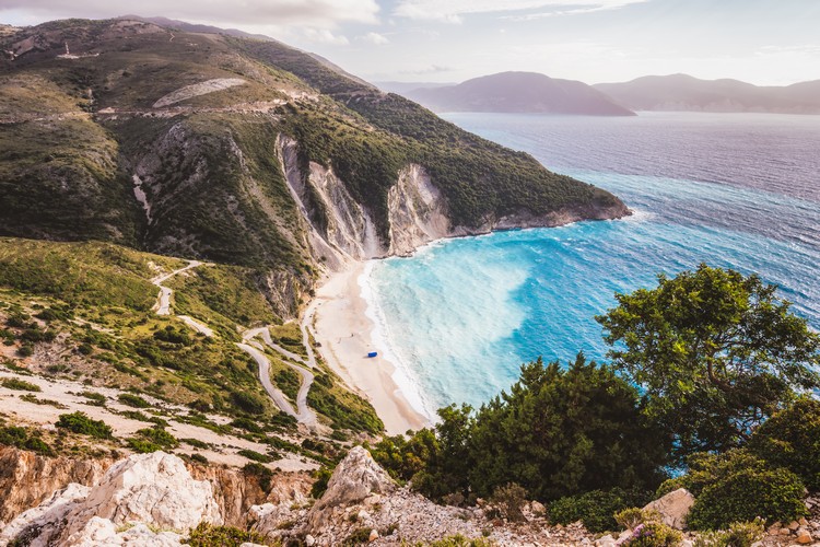 Myrtos Beach Griechenland die schönsten Strände in Kefalonia