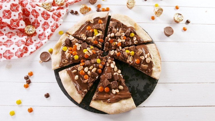 Schokoladen Pizza Rezept ausgefallene Pizzabeläge Ideen