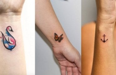 dezente Tattoos Handgelenk Frauen Schmetterling Tattoodesign Bedeutung