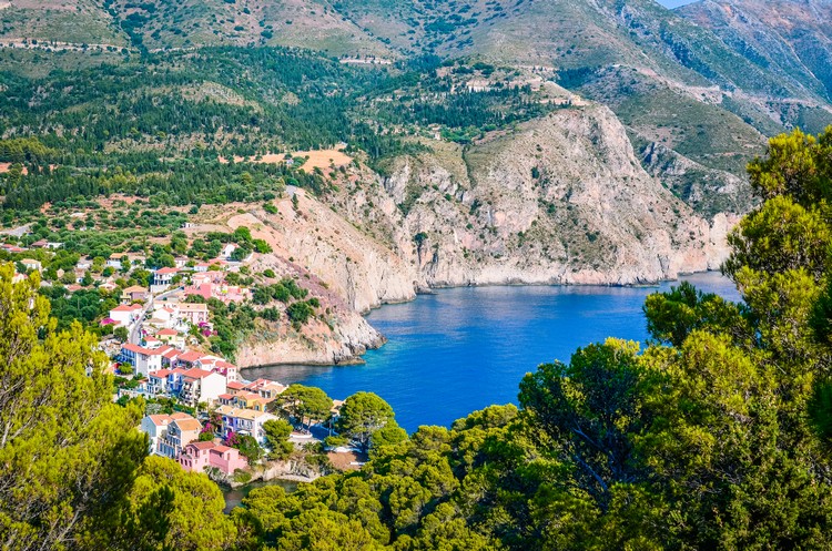 die schönsten Orte in Kefalonien Assos Beach Griechenland