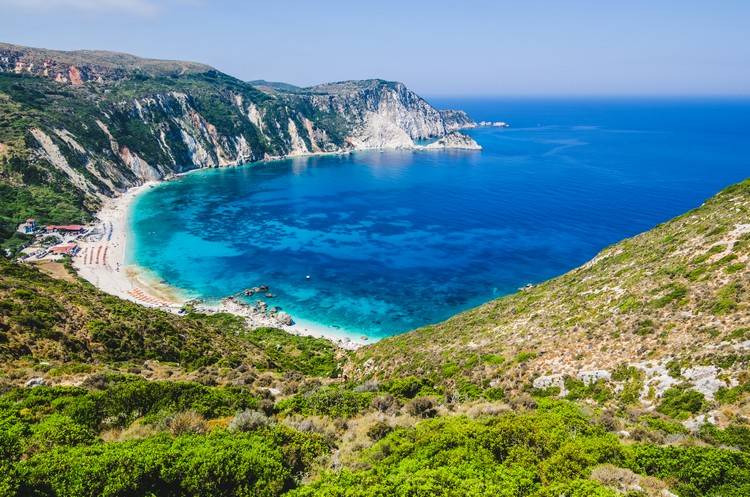 die schönsten Strände in Kefalonia Myrtos Beach Griechenland Sommerurlaub 2021